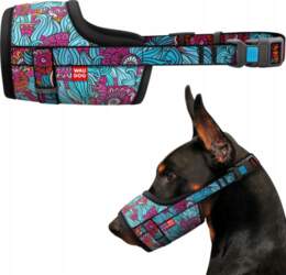 Waudog Dog muzzle, drawing Summer, comfortable