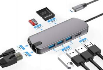 Wfyear Multiport USB C Hub Ethernet