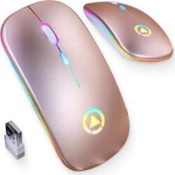 WIRELESS MOUSE FLAT QUIET BACKLIGHT LED