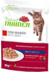 NATURAL TRAINER CAT BEEF 85G