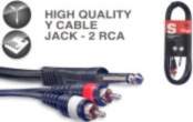 Y-Vads Jack/m - 2x RCA/m, 3
