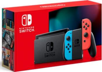 Nintendo Switch with Neon Blue and