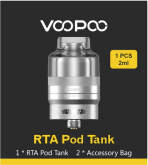 VooPoo RTA Pod Tank 2ml