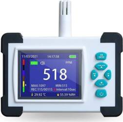 SR-510A CO2 un higrotermometra datu logeris