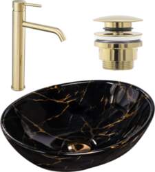 Rea Sanitary Zestaw Sofia black marble