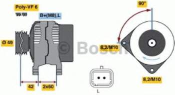 Ģenerators BOSCH 0 986 045 241