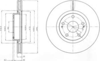 Bremžu diski DELPHI BG4113