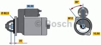 Starteris BOSCH 0 986 016 890
