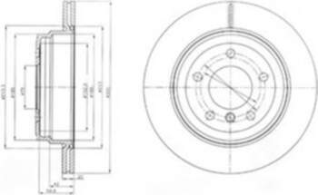 Bremžu diski DELPHI BG4243C