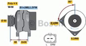 Ģenerators BOSCH 0 986 046 070