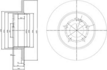 Bremžu diski DELPHI BG3208C