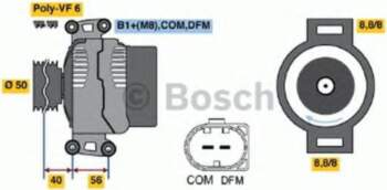 Ģenerators BOSCH 0 986 047 490