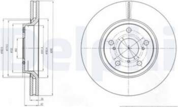 Bremžu diski DELPHI BG4236C