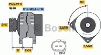 Ģenerators BOSCH 0 986 042 830