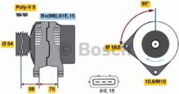 Ģenerators BOSCH 0 986 045 031