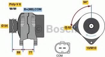 Ģenerators BOSCH 0 986 080 350