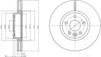 Bremžu diski DELPHI BG4094C
