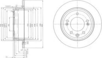 Bremžu diski DELPHI BG4082C