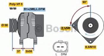 Ģenerators BOSCH 0 986 044 460