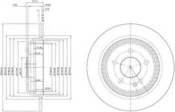 Bremžu diski DELPHI BG4063C