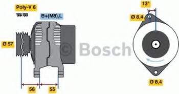 Ģenerators BOSCH 0 986 040 370