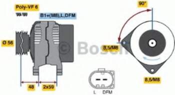 Ģenerators BOSCH 0 986 045 390