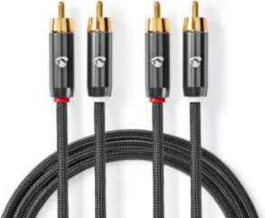 Kabelis Nedis 2x RCA - 2x