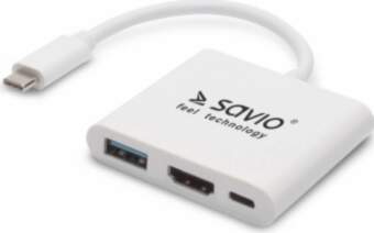 Adapteris Savio USB Type-C - HDMI