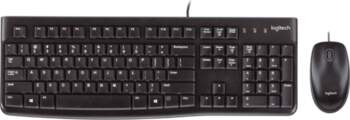 LOGITECH MK120 Corded Combo - BLACK