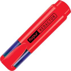 Marķieris teksta REDACTOR, sarkans