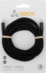 Sbox USB-TYPEC-TYPEC-3 M/M 3m Black