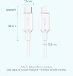 CABLE USB-C TO USB-C/1M BLUE TRCSF
