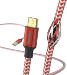 Hama 00178288 Reflective Charging/Data Cable, Micro-USB