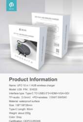 Devia UFO 10in1 HUB wireless charger