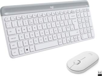 Logitech Slim Combo MK470, US, balta