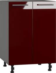 BlanKit D53 Graphite+Bordo.G410 Кухонный шкаф