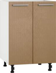 BlanKit D53 White+BrushCaramel.M378 Кухонный шкаф