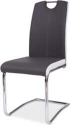 SIGNAL MEBLE Krēsls H341 GREY CHROME