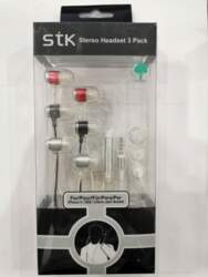 STK - Stereo Headset 3 Pack