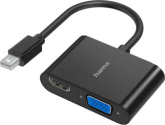 Hama 00200330 Video Adapter, 2In1, Mini-Dp
