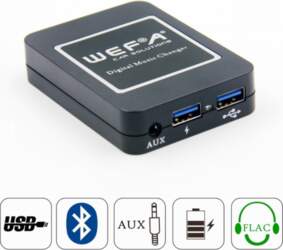 WEFA 16BT, USB/Bluetooth adapteris 8pin Renault