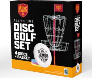 Diskgolfa mērķis / Discgolf target with