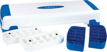 AS005 AEROBIC STEP HMS (balts-zils)