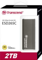 External SSD|TRANSCEND|ESD265C|2TB|USB-C|3D NAND|Write speed 950 MBytes/sec|Read