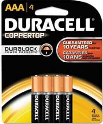 Duracell AAA/LR03, Alkaline Basic MN2400, 4