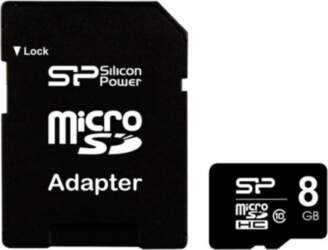 Silicon Power 8 GB, MicroSDHC, Flash