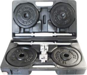 Cast iron weight dumbbells set with