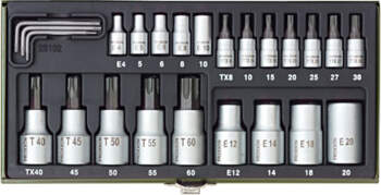 Proxxon TORX socket set 1/4" +