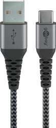 Goobay USB-C to USB-A Textile Cable
