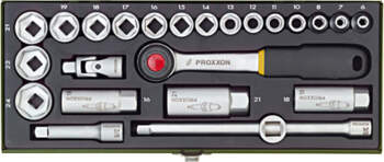Proxxon Socket set 3/8", 24 pcs
